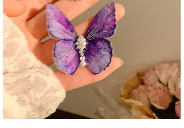 Set Butterfly / Hair Clip Rhinestone FashionChic