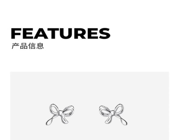 Stud Ribbon Ear FashionChic