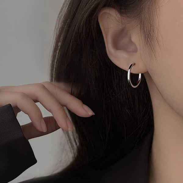 Sterling Silver Earring Hoop FashionChic
