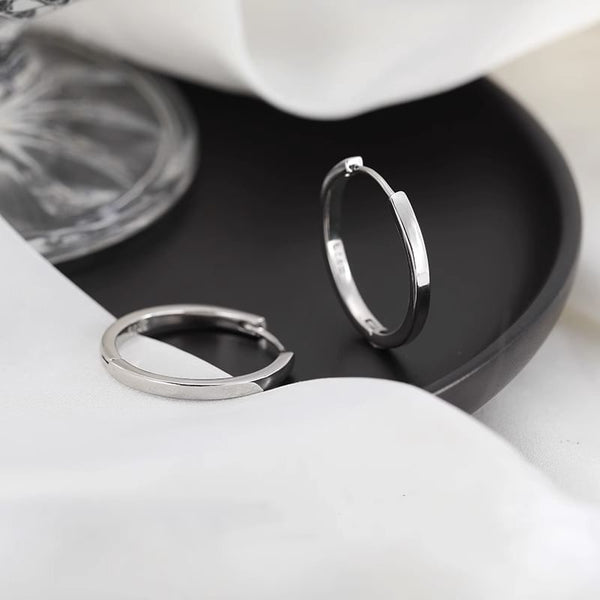 Sterling Silver Earring Hoop FashionChic