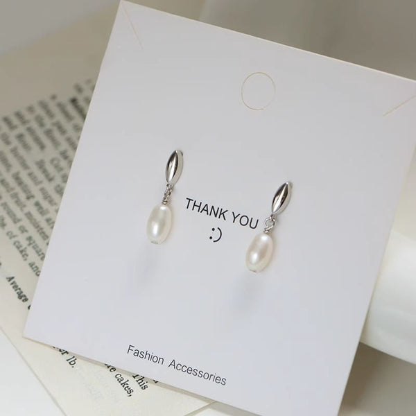 Drop Earring Pearl Faux FashionChic