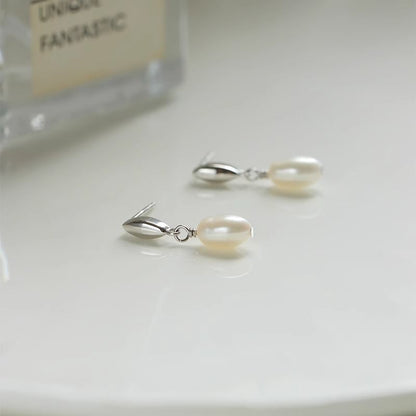 Drop Earring Pearl Faux FashionChic