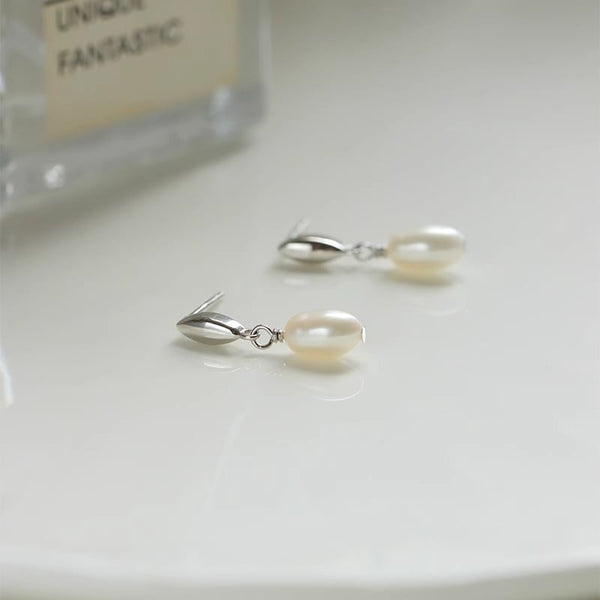 Drop Earring Pearl Faux FashionChic
