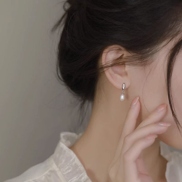 Drop Earring Pearl Faux FashionChic