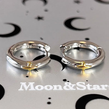 Huggie Silver Star Earring Sterling FashionChic