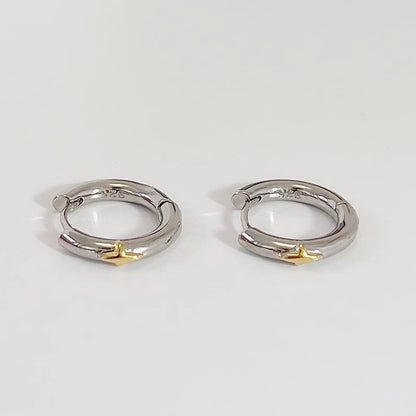 Huggie Silver Star Earring Sterling FashionChic