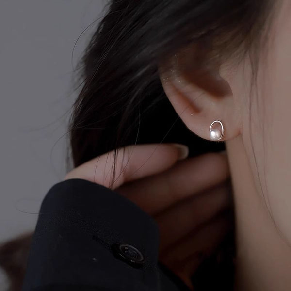 Pearl Faux Ear Stud FashionChic