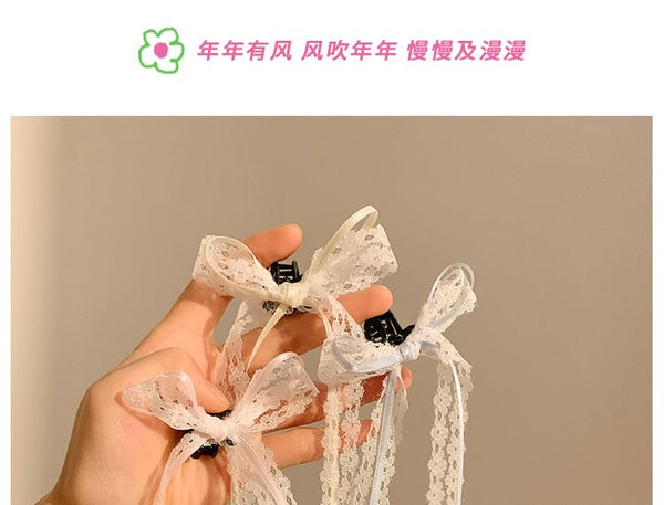 Ribbon Lace Set of 2: Clamp Hair FashionChic