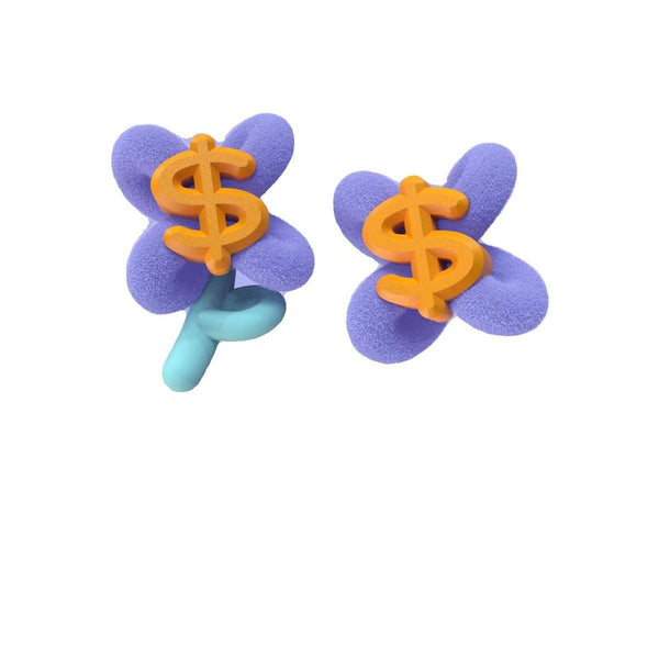 Ear On / Sign Stud Clip Earring Money FashionChic