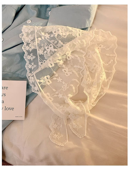 (Various Scarf Lace Designs) Triangle Head FashionChic