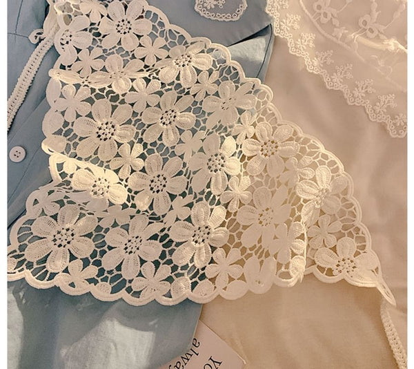 (Various Scarf Lace Designs) Triangle Head FashionChic