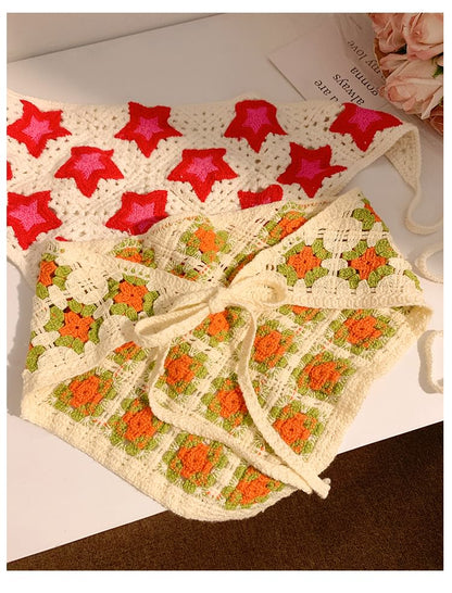 Scarf Head Designs) (Various Embroidered Triangle FashionChic