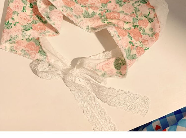 Floral Designs) Triangle Scarf Head Print (Various FashionChic