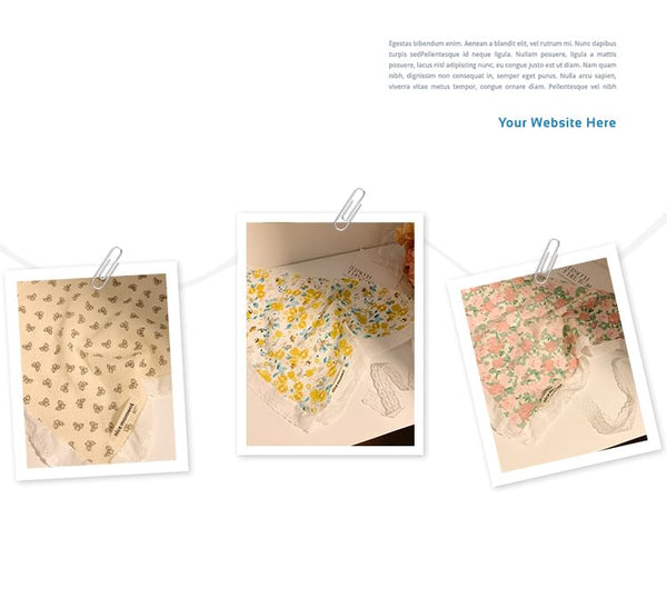 Floral Designs) Triangle Scarf Head Print (Various FashionChic