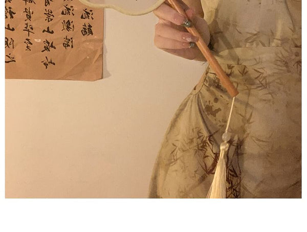 Print Tassel Embroidered Hand / Fan FashionChic