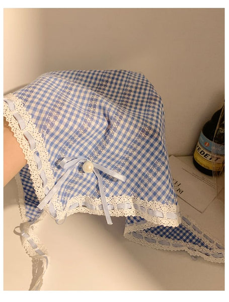 Lace Headkerchief Scrunchie Set Trim Print / FashionChic