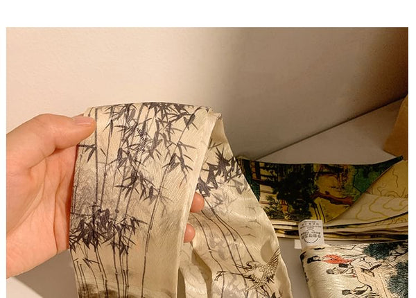 Scarf Tie Hair Print Narrow FashionChic