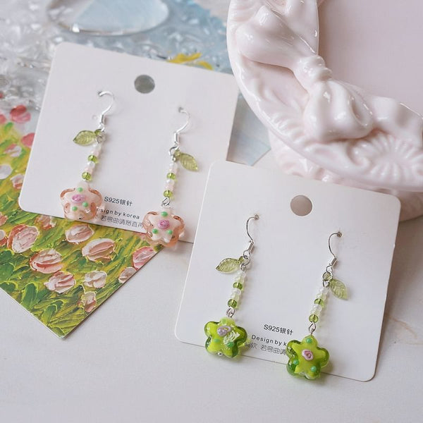 Floral Alloy Dangle Earring FashionChic