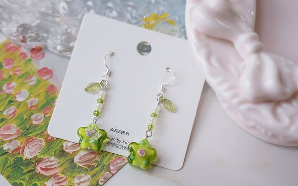 Floral Alloy Dangle Earring FashionChic