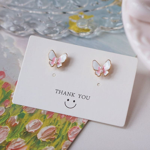 Alloy Floral Earring Stud Butterfly / FashionChic