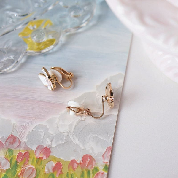 Alloy Floral Earring Stud Butterfly / FashionChic