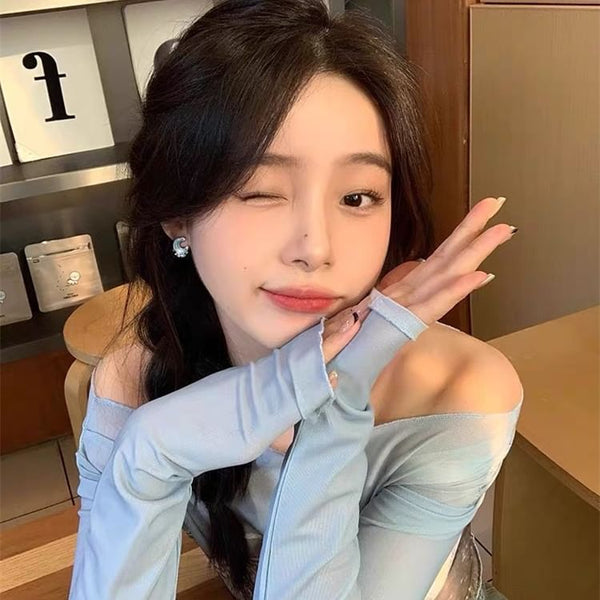 Stud Earring Star Alloy Moon Asymmetrical FashionChic