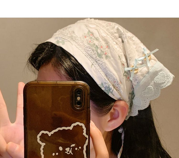 Chiffon (Various Lace Designs) Bandana FashionChic