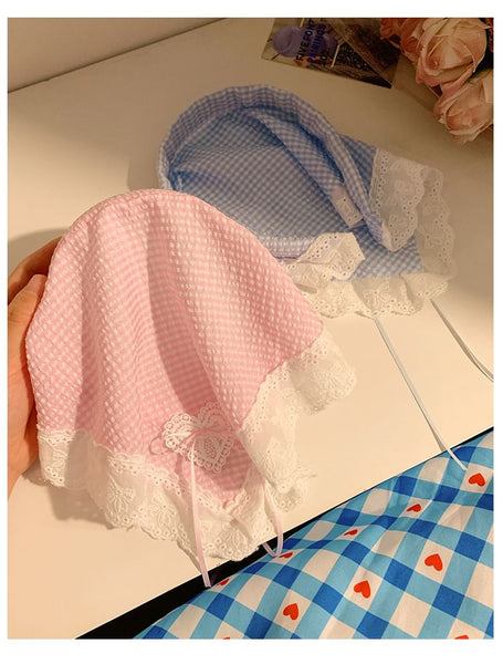 Lace Designs) Trim (Various Plaid Headband Bandana FashionChic