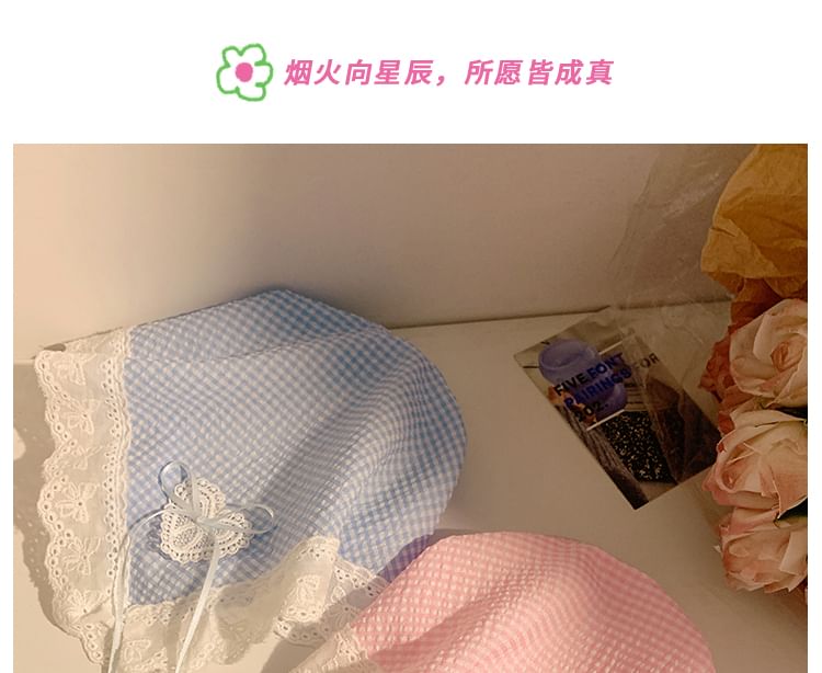 Lace Designs) Trim (Various Plaid Headband Bandana FashionChic