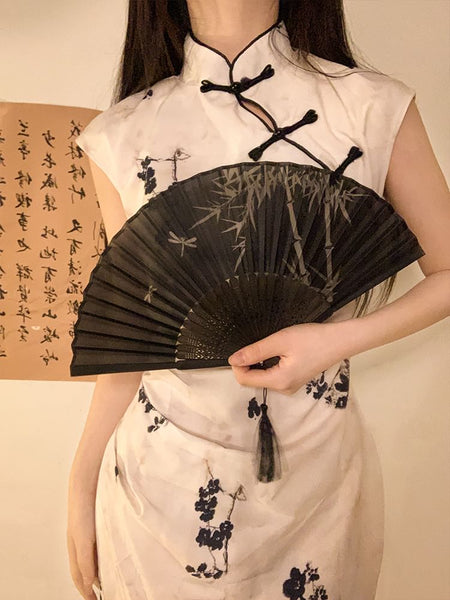 Bamboo Fan Hand Designs) (Various Print Foldable FashionChic