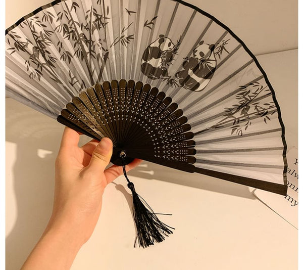 Bamboo Fan Hand Designs) (Various Print Foldable FashionChic