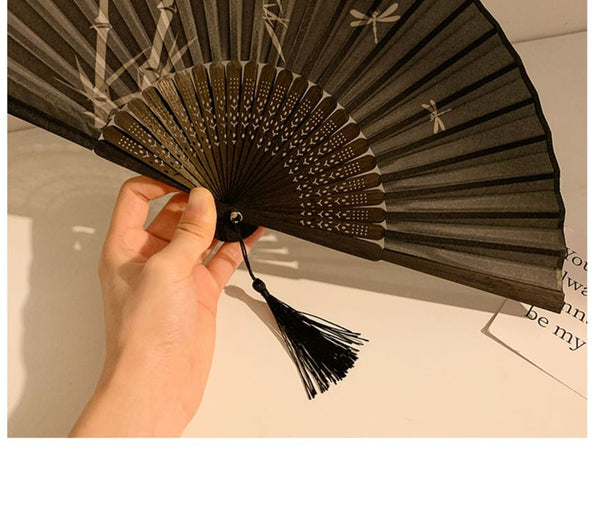 Bamboo Fan Hand Designs) (Various Print Foldable FashionChic