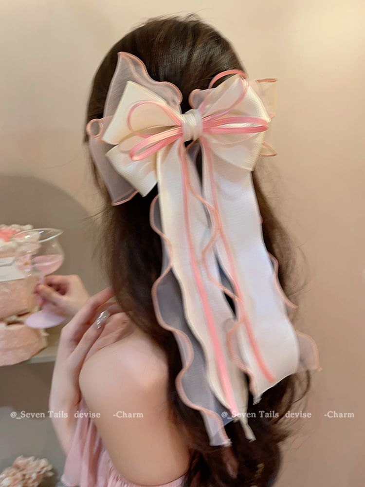Clip Hair Organza Bow FashionChic