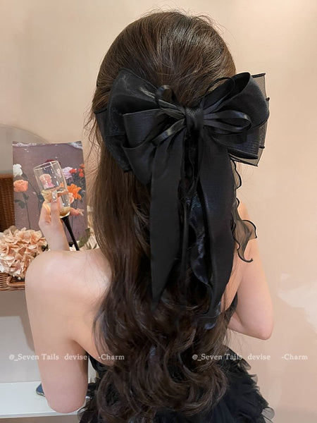 Clip Hair Organza Bow FashionChic
