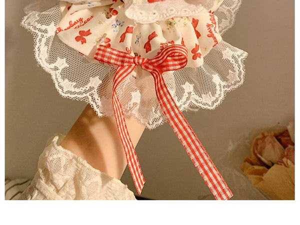 Floral Trim Lace Designs) Cherry Scrunchie / Bandana (Various FashionChic