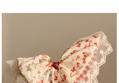 Floral Trim Lace Designs) Cherry Scrunchie / Bandana (Various FashionChic