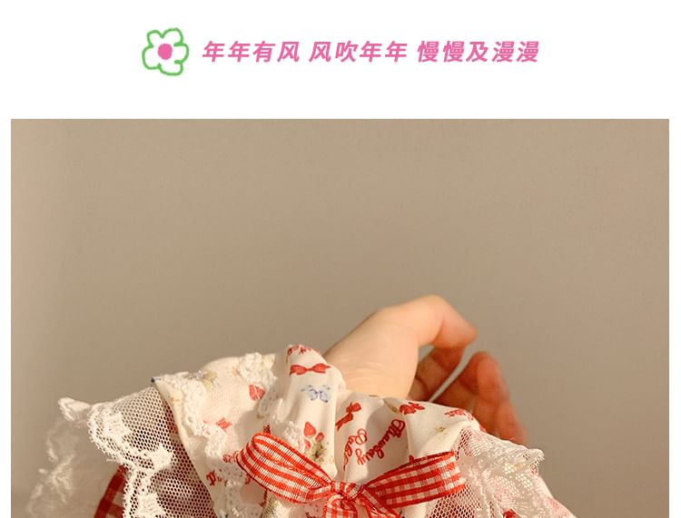 Floral Trim Lace Designs) Cherry Scrunchie / Bandana (Various FashionChic