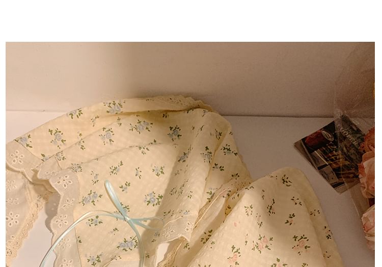 Designs) Trim Floral / Lace Scrunchie Bandana (Various FashionChic