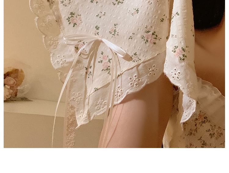 Designs) Trim Floral / Lace Scrunchie Bandana (Various FashionChic