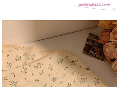 Designs) Trim Floral / Lace Scrunchie Bandana (Various FashionChic