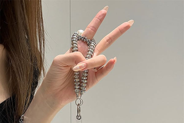 Heart Strap Set Case Mirrored Phone / FashionChic