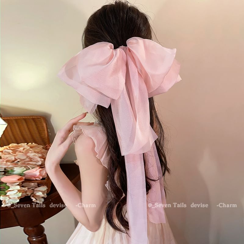 Fabric Clip Hair Bow FashionChic