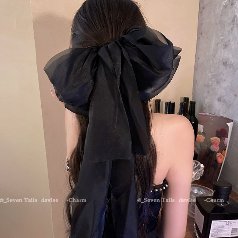 Fabric Clip Hair Bow FashionChic