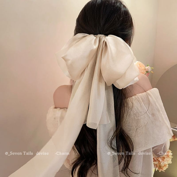 Fabric Clip Hair Bow FashionChic