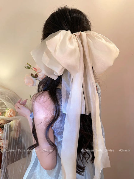 Fabric Clip Hair Bow FashionChic