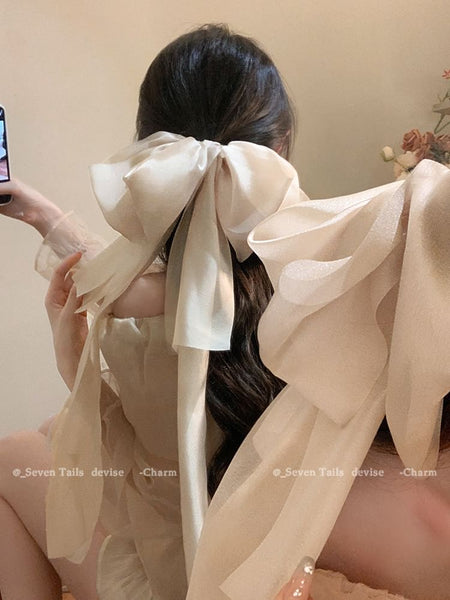 Fabric Clip Hair Bow FashionChic