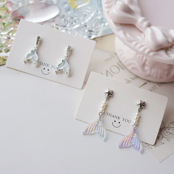 Earring Designs) Tail (Various Dangle Alloy Mermaid FashionChic