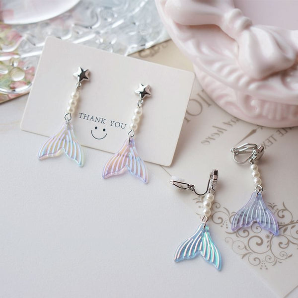 Earring Designs) Tail (Various Dangle Alloy Mermaid FashionChic