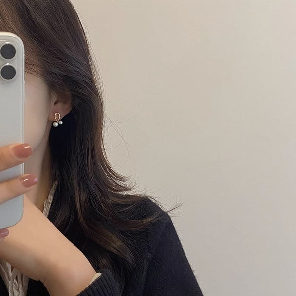 Earring Faux Pearl Stud FashionChic