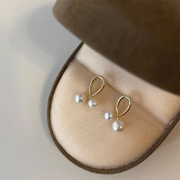 Earring Faux Pearl Stud FashionChic